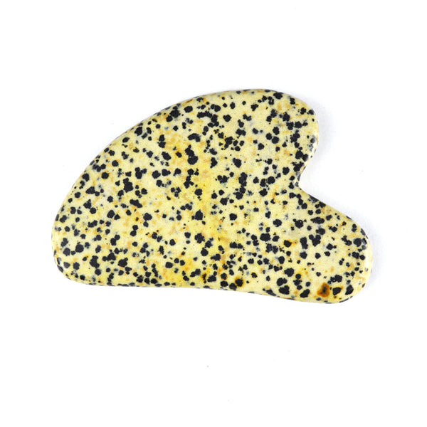 Heart Shaped Dalmatian Stone Guasha Massage Tool Gua Sha Therapy Massager