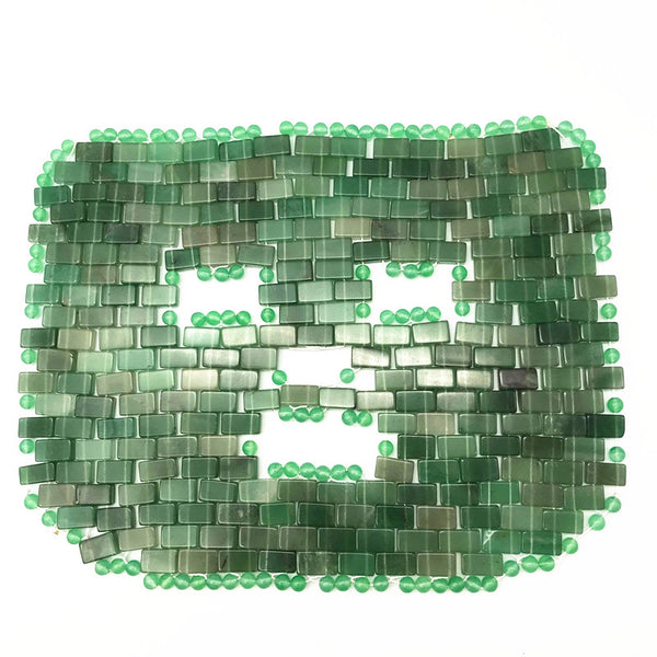 Natural Eye Massager Jade Mask Green Aventurine Facial Skin Care Mask