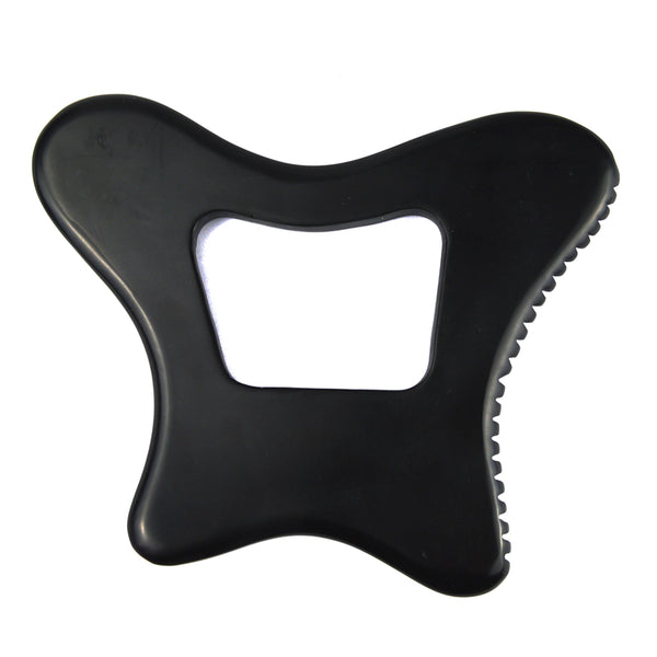 Natural Black Bianstone Massage Guasha Tools Facial Massage Jade Guasha Stone Board