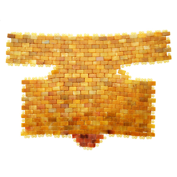 Yellow Jade  Cold Compress Neck Massager Chest Cool Refreshing Spa Treatment Custom Jade Masks
